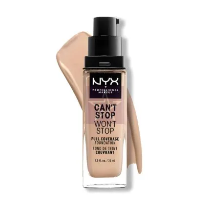 NYX Can't Stop 24HR Matte Finish Full Coverage Foundation - Vanilla, SKU: 800897157210