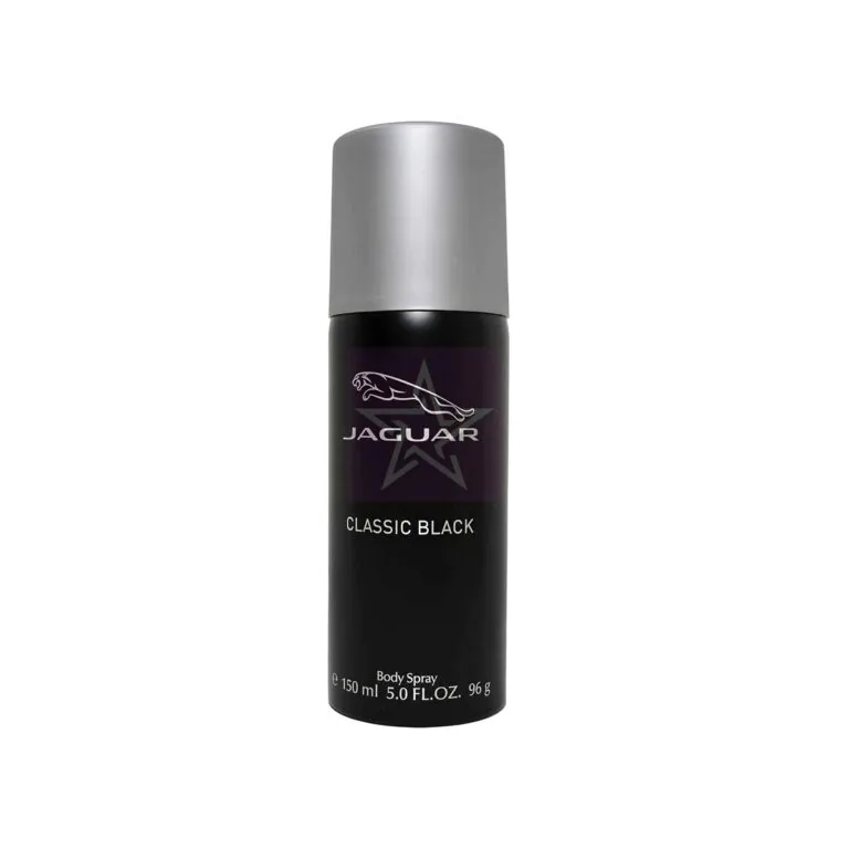 Jaguar Classic Black Body Spray - 150 ml, SKU: 7640111506836