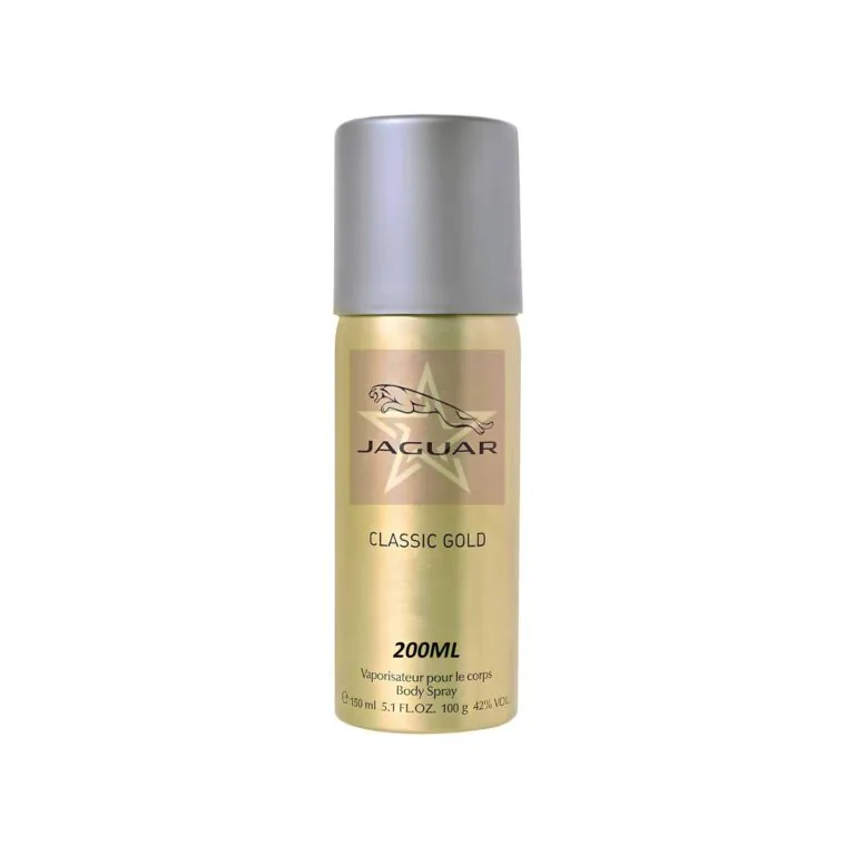 Jaguar Classic Gold Body Spray - 200ml, SKU: 7640111506829
