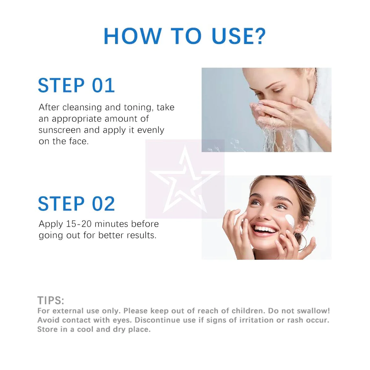 Centella Sunscreen SPF 50 PA++++, Hyalu Cica Water-Fit Sun Serum how to use