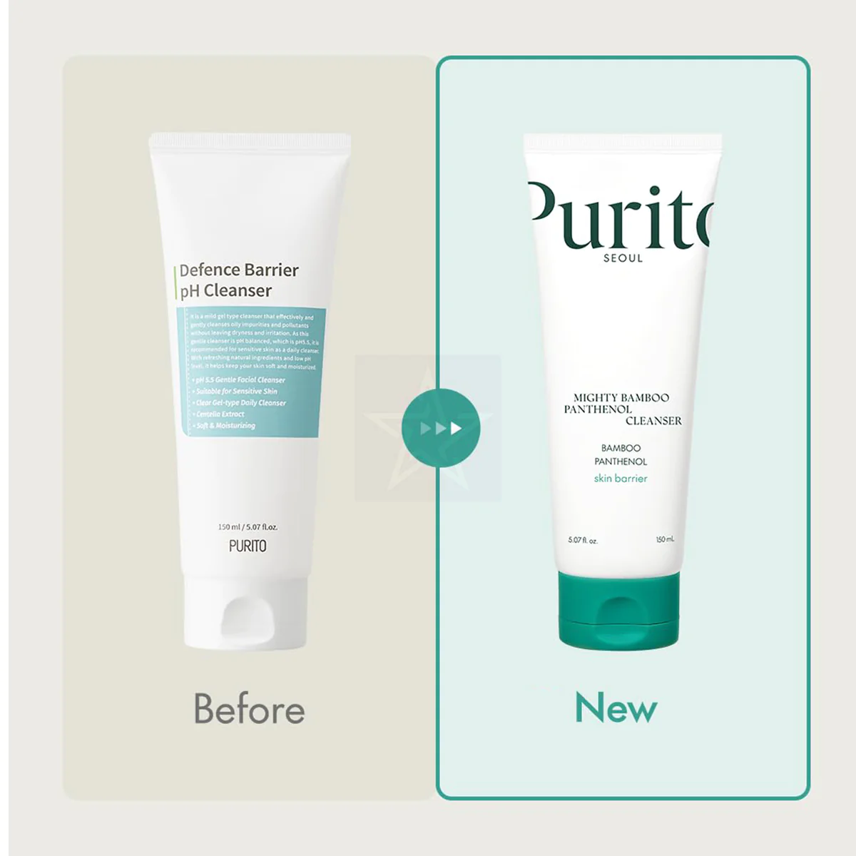 PURITO PH Balancing Bamboo Face Wash