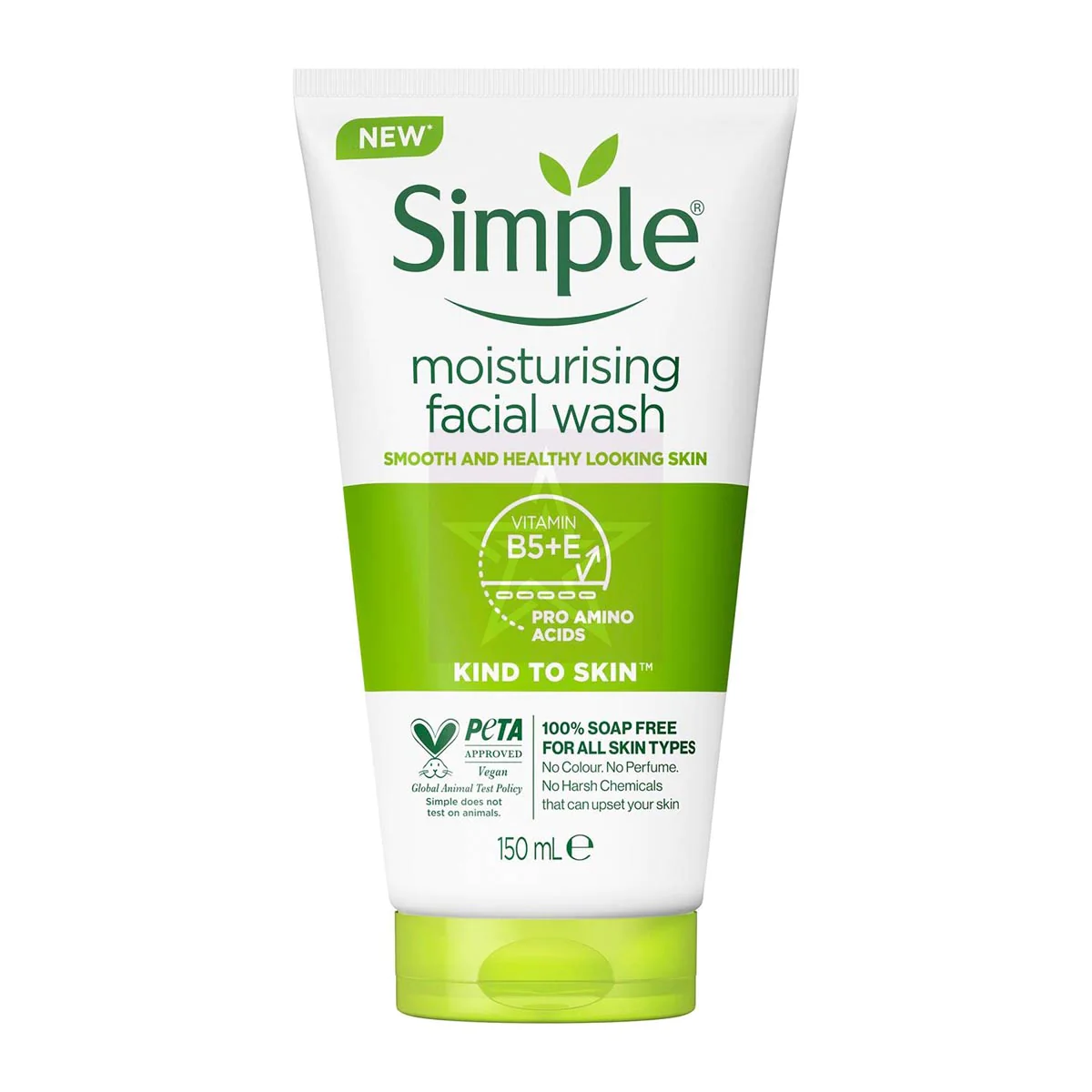 Simple Moisturising facial wash , SKU: 5011451103870