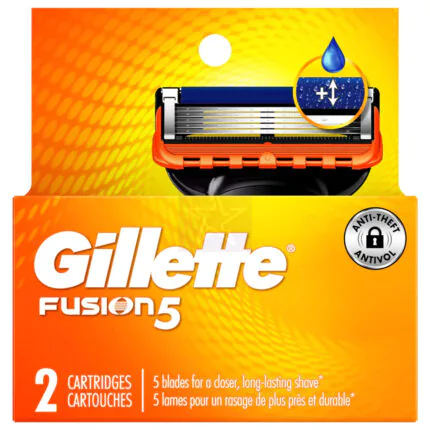 Gillette Fusion5 Proglide Razor Blade Refills - 2 Cartridges
