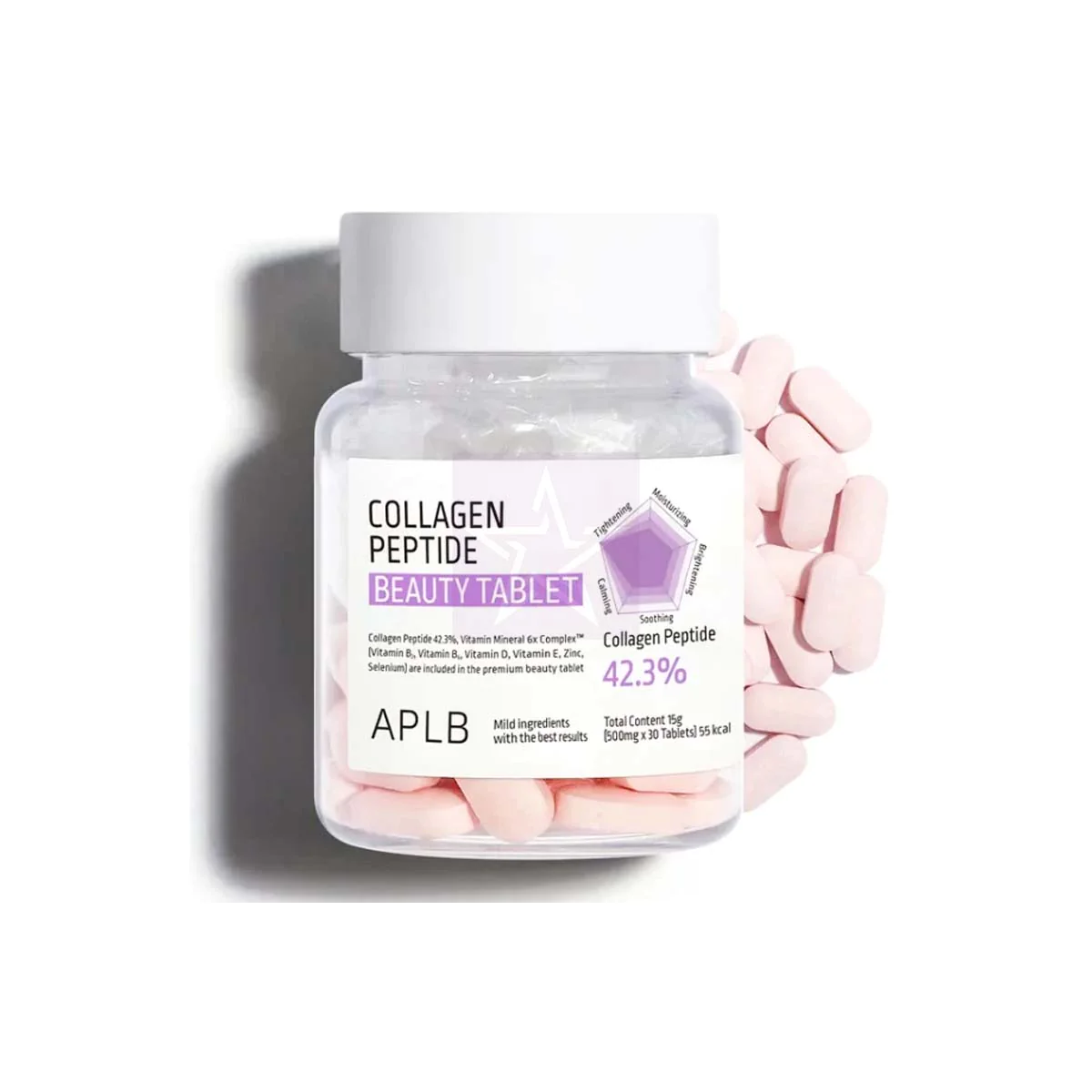 APLB Collagen Peptide Beauty Tablet 500mg (30 Tablets) APLB Collagen Peptide Beauty Tablet 500mg (30 Tablets)