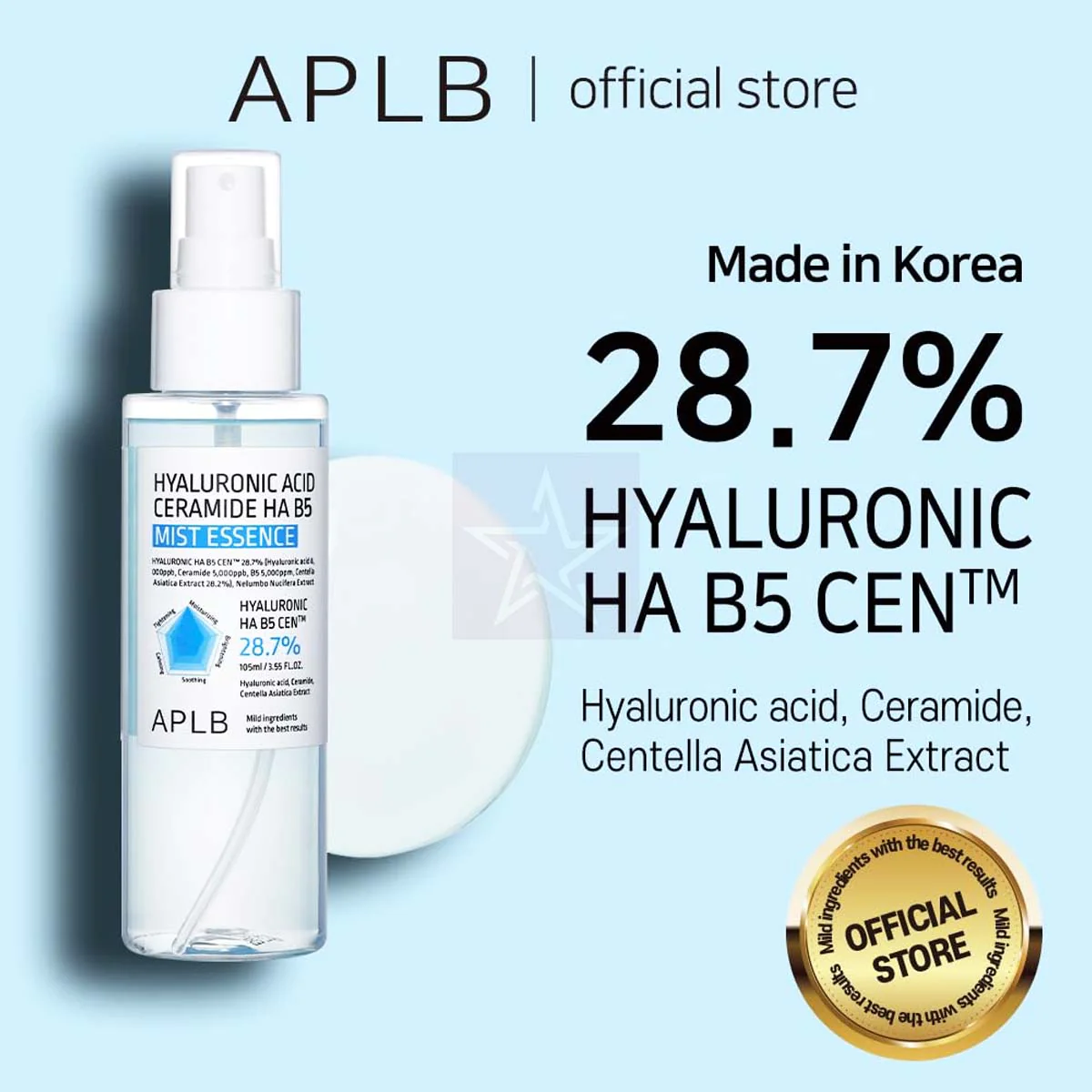 APLB Hyaluronic Acid Ceramide HA B5 Mist Essence Official