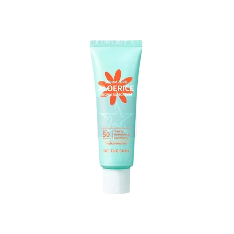 BE THE SKIN SEBUM ZERO ALOERICE VEGAN SUN CREAM 50ML SPF 50+