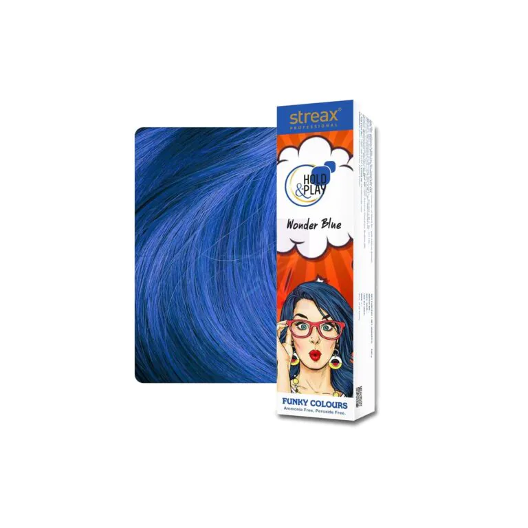 Streax Professional Hold and Play Funky Hair Colour – Wonder Blue