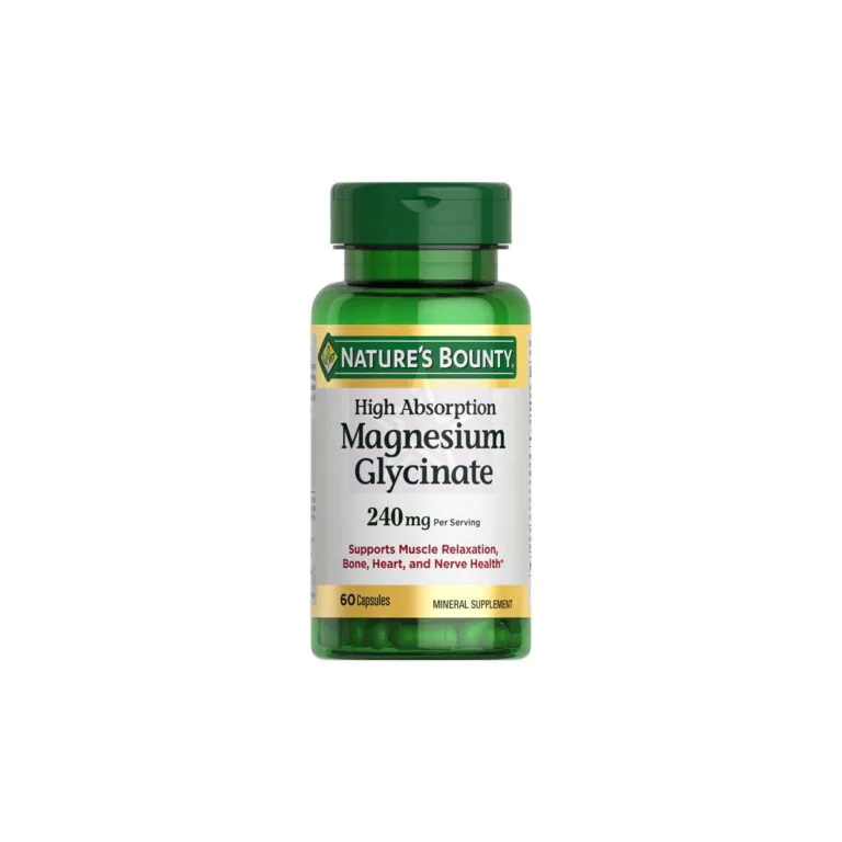 Nature's Bounty High Absorption Magnesium Glycinate 240mg Supplements 60 Capsules