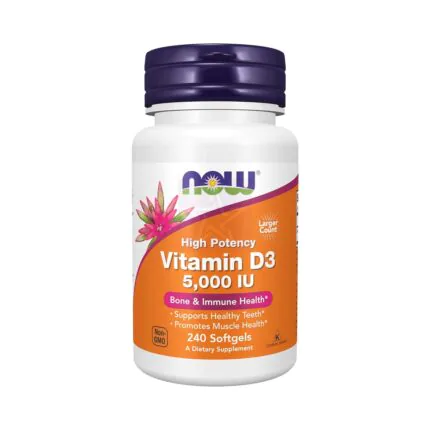 NOW Foods Supplements, Vitamin D-3 5,000 IU, 240 Softgels