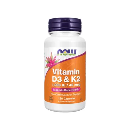 NOW Foods Vitamin D-3 & K-2-120 Veg Capsules