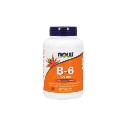 NOW Vitamin B-6 100mg,250 Capsules