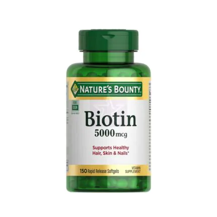 Natures Bounty Biotin 5000 mcg, 150 Softgels